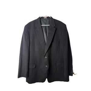 Jos. A. Bank Men's Black Two Button Blazer Sport Coat 32" Length